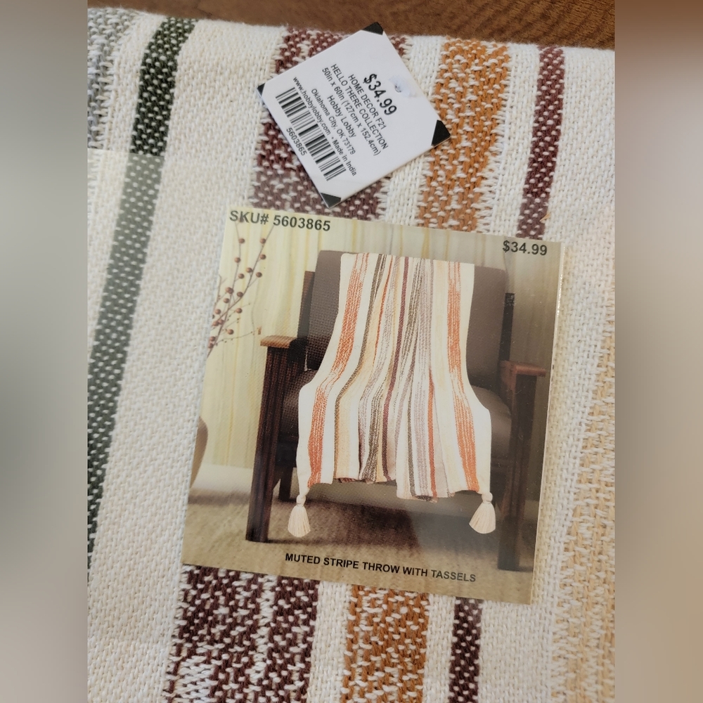 100% Cotton Throw Blanket - Picture 2 of 6